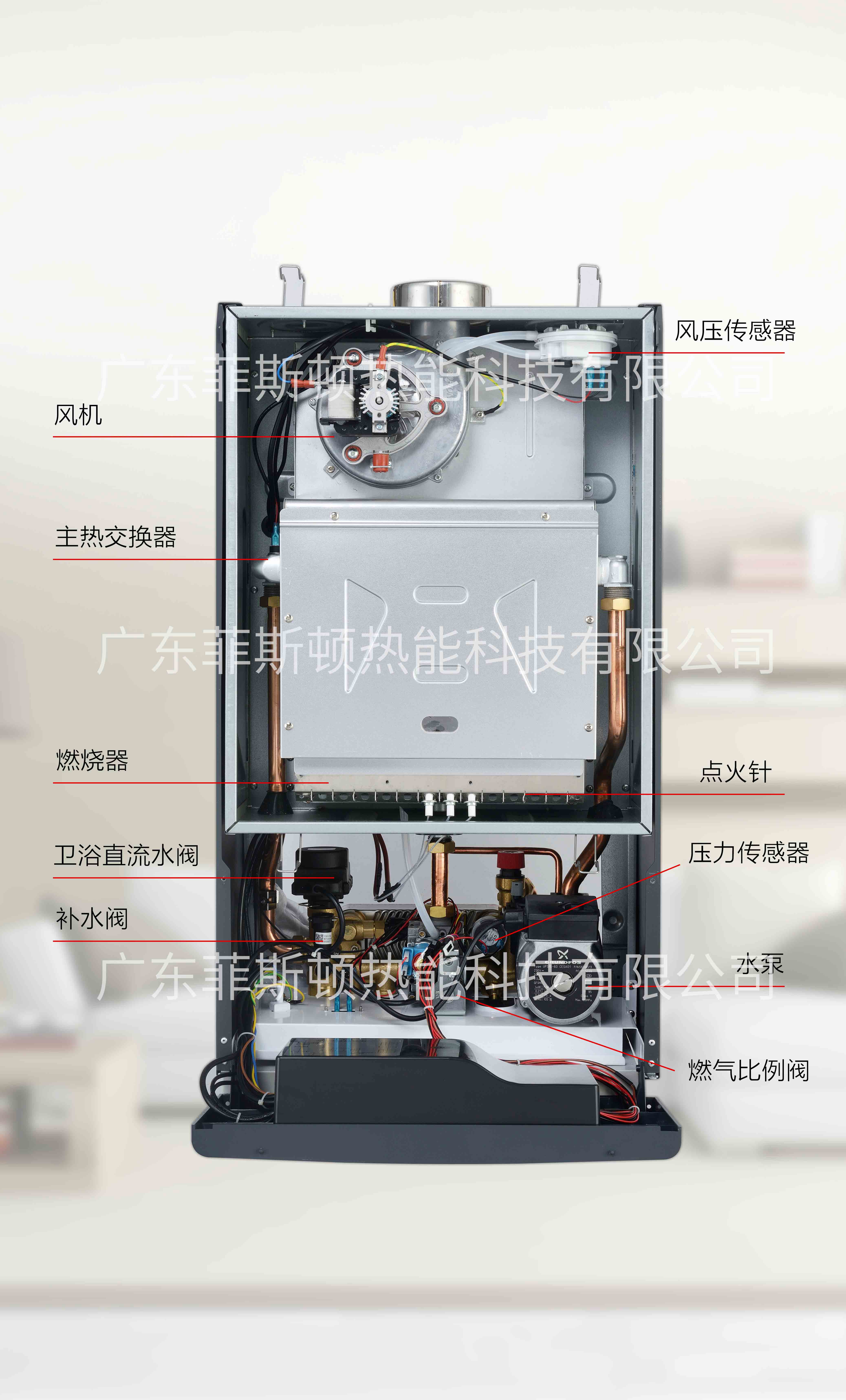 菲思盾境界Q7零冷水壁掛爐結構